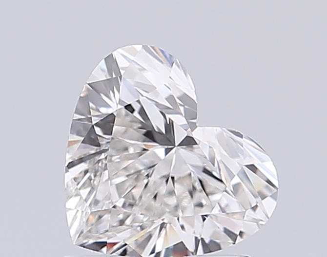 1.02 carat f VVS2 EX Cut IGI heart diamond