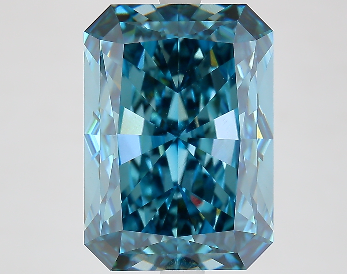 8.3ct Radiant Fancy Vivid Blue VS1 IGI