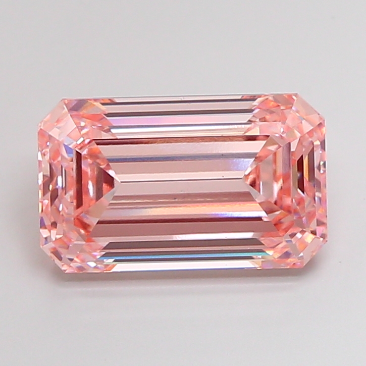 7.05ct Emerald Fancy Intense Pink VS1 IGI