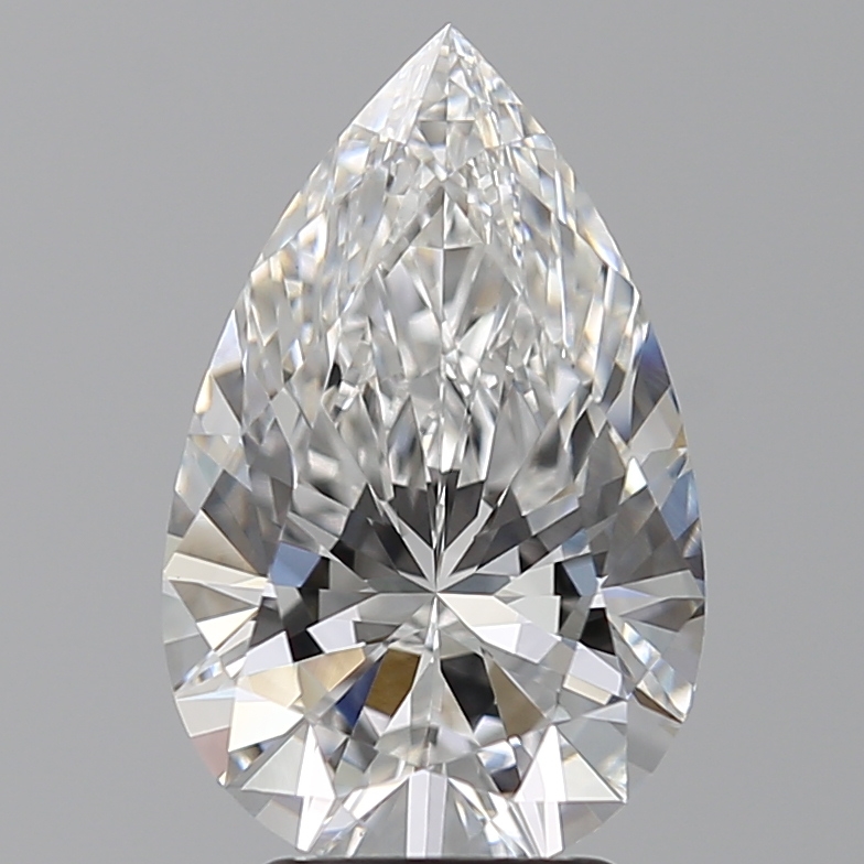 3.57 carat e VVS2 EX Cut IGI pear diamond