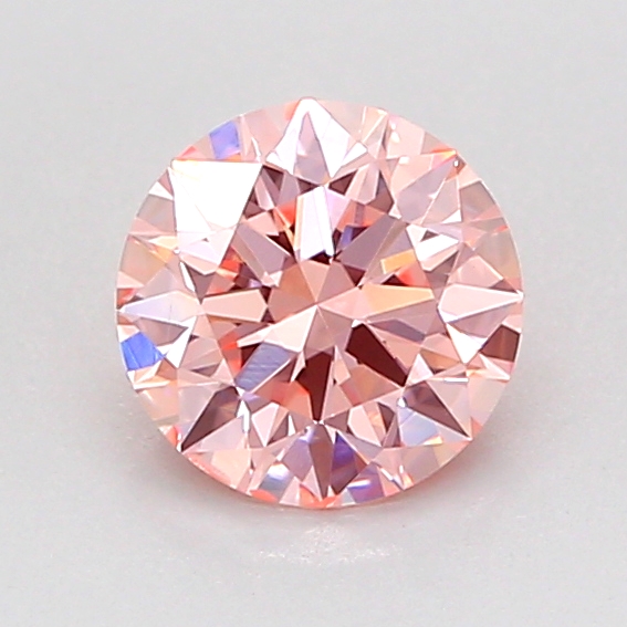 0.9ct Round Fancy Intense Pink SI1 IGI
