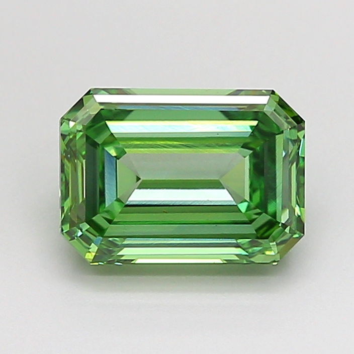 2.02ct Emerald Fancy Vivid Green VS1 IGI