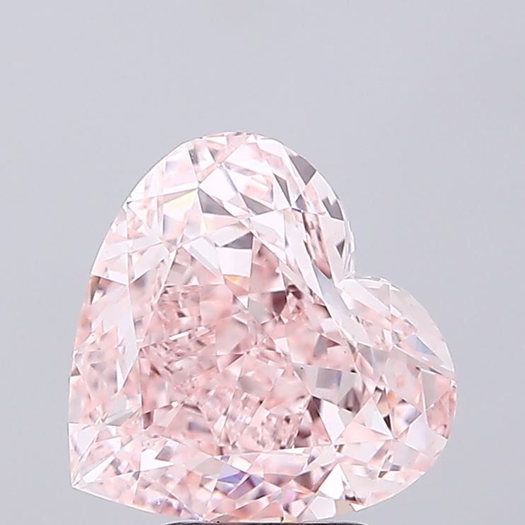 5.1ct Heart Fancy Brownish Pink VS1 IGI