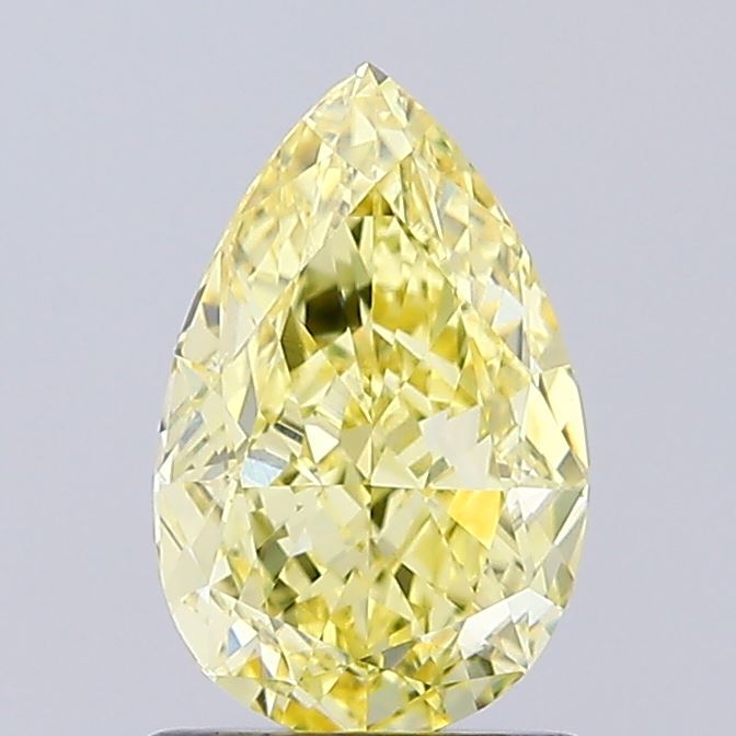 1.36ct Pear Fancy Intense Yellow VVS2 IGI