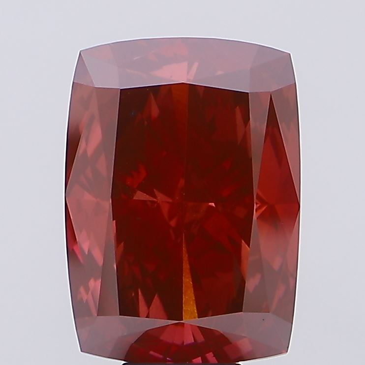 16.35ct Cushion Fancy Vivid Red VS2 IGI