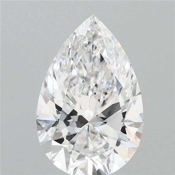 3.08 Carat Pear Cut E VVS1 Diamond - view 1