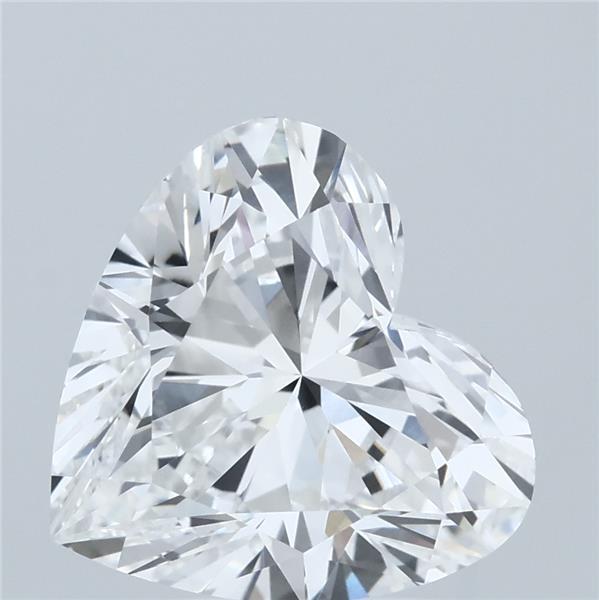 4.02 Carat Heart Cut E VVS2 Diamond - view 1