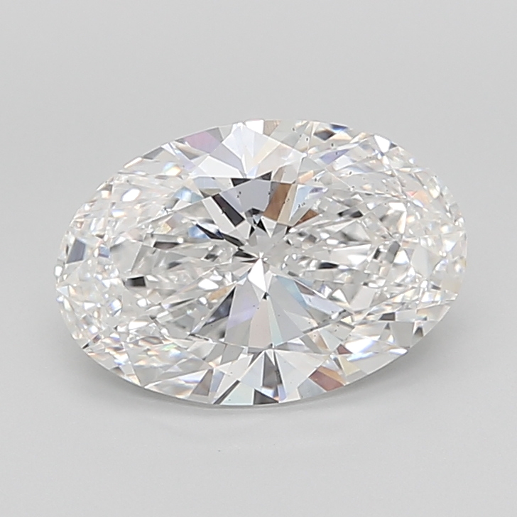 5.04ct Oval Lab-Grown Diamond · D/SI1