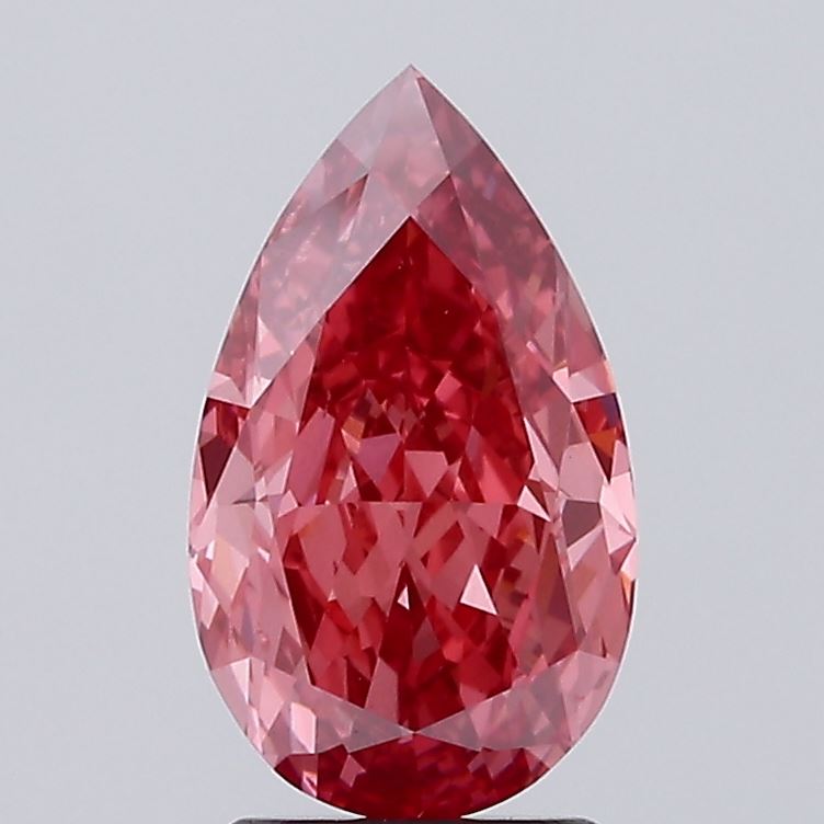 3.06ct Pear Fancy Vivid Pink VS1 IGI