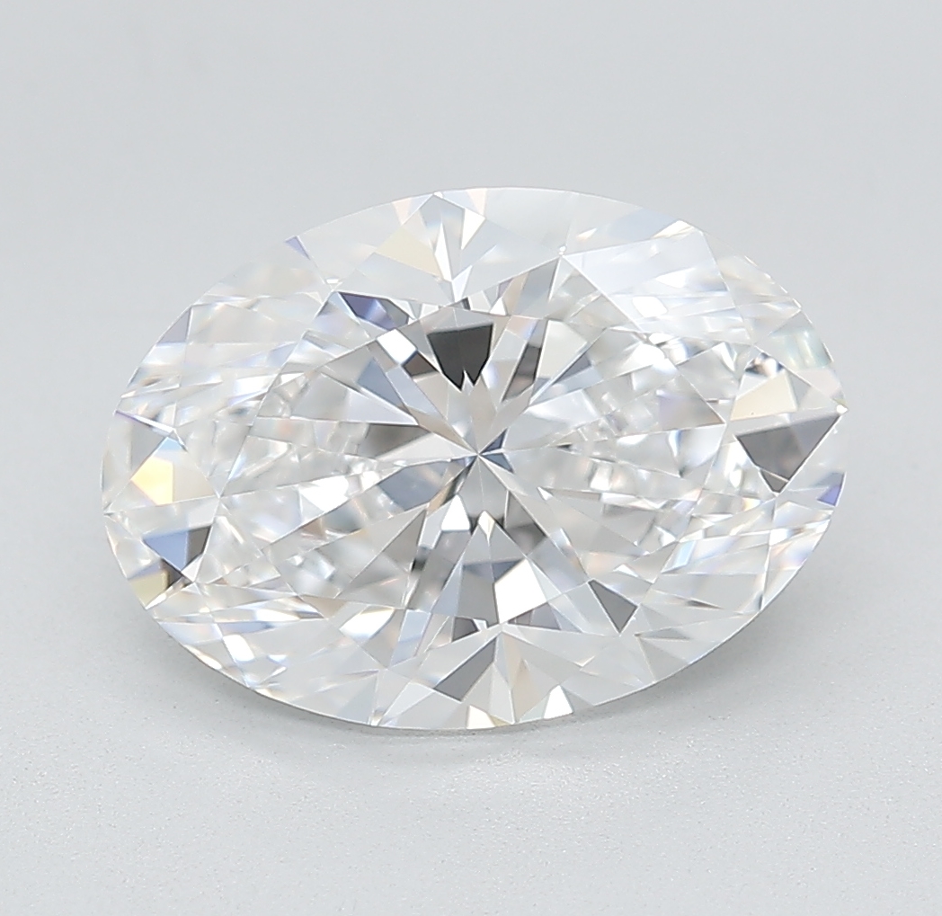 4.09ct Oval Lab-Grown Diamond · D/SI1