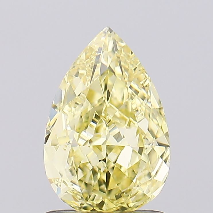 1.27ct Pear Fancy Yellow VVS2 IGI