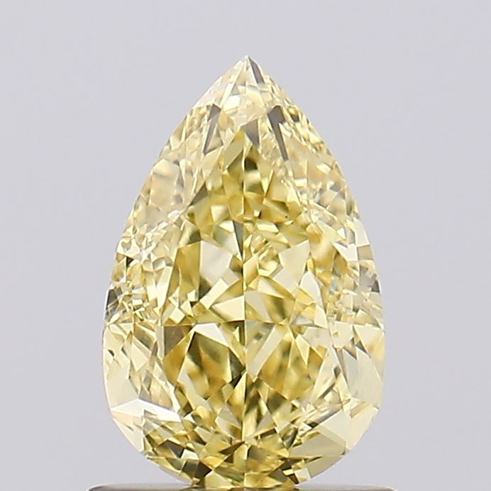 1.02ct Pear Fancy Intense Yellow VVS2 IGI