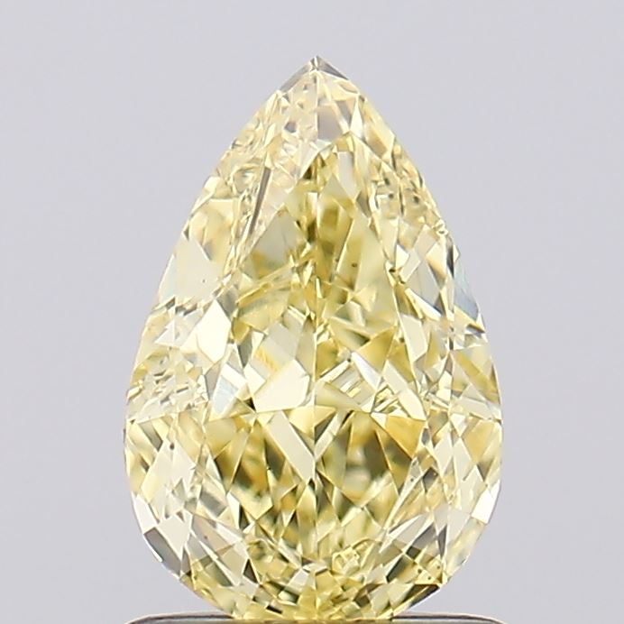 1.12ct Pear Fancy Yellow VS1 IGI