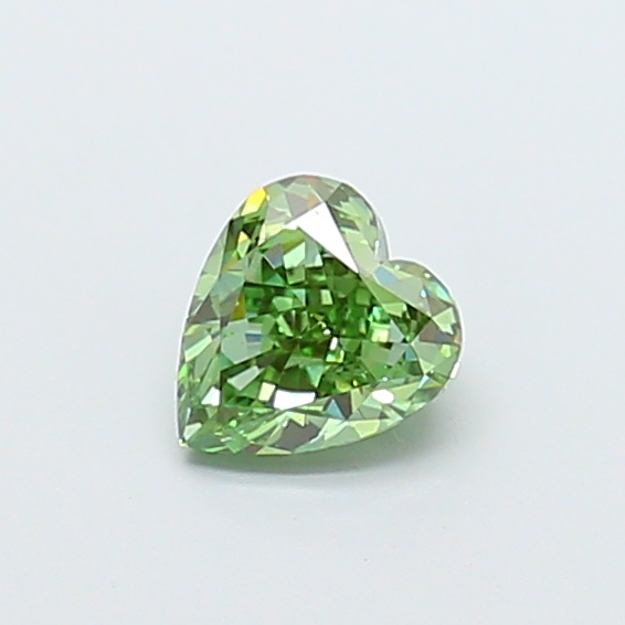 1.01ct Heart Fancy Vivid Green VS1 IGI