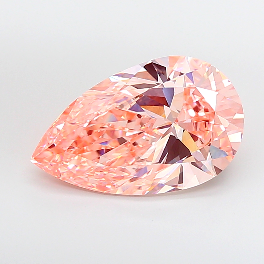 10.08ct Pear Fancy Intense Pink VVS2 IGI