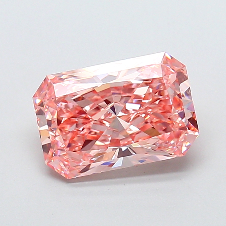 3.03ct Radiant Fancy Vivid Pink VS1 IGI