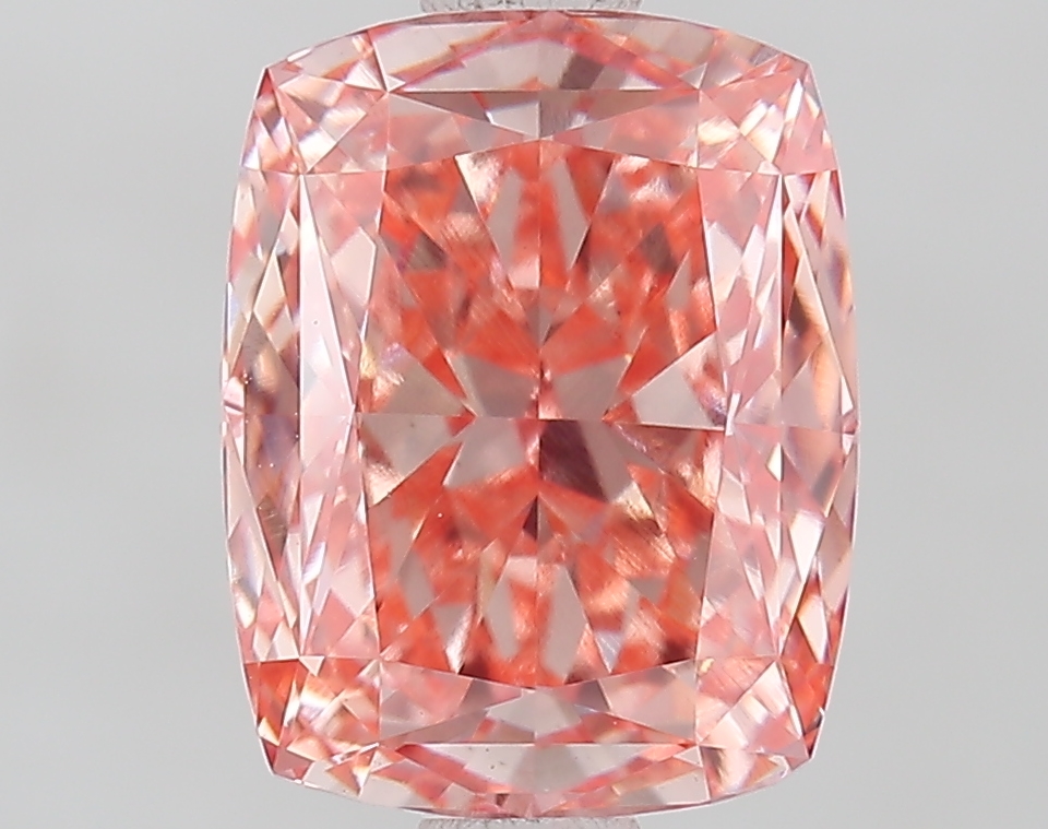 2.09ct Cushion Fancy Intense Pink VS1 IGI