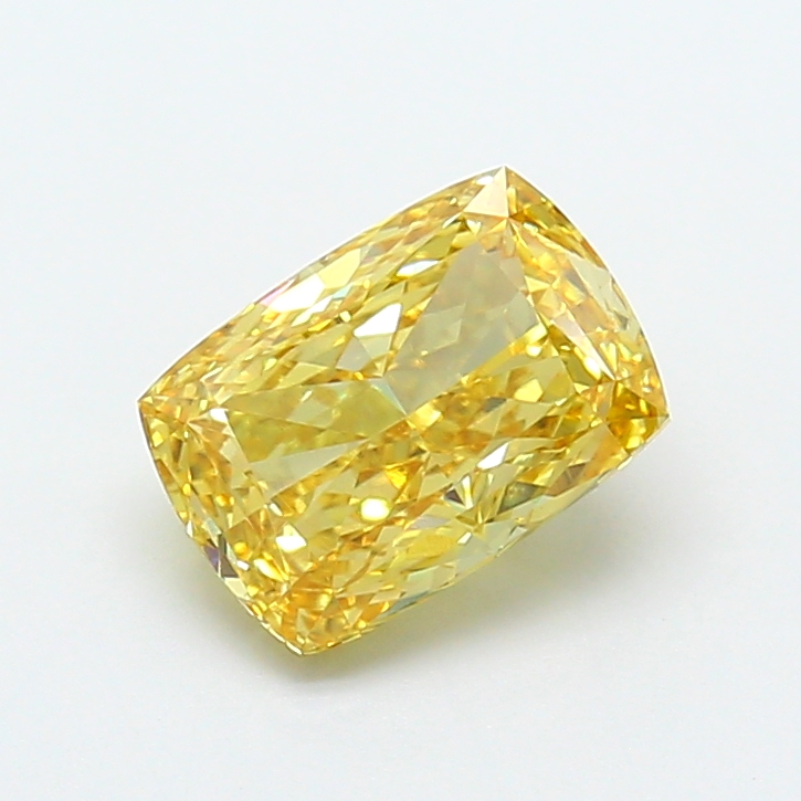 2.81ct Cushion Fancy Intense Yellow VVS2 IGI
