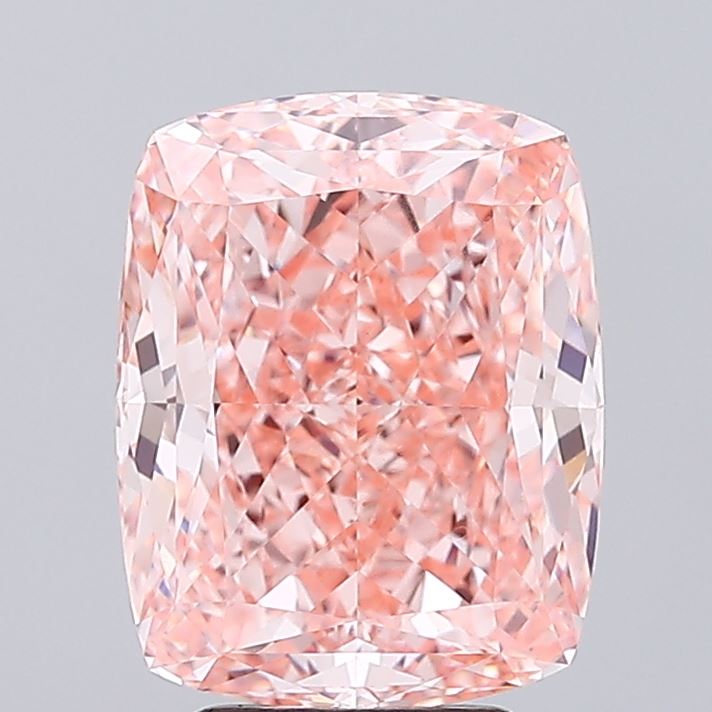 4.57ct Cushion Fancy Intense Pink VVS2 IGI