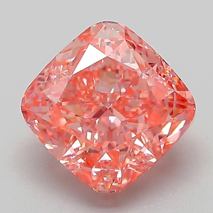 2.09ct Cushion Modified Fancy Vivid Pink VVS2 IGI