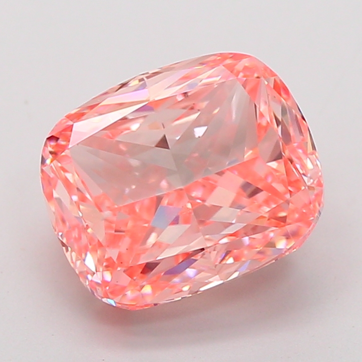5.01ct Cushion Fancy Vivid Pink VS2 IGI