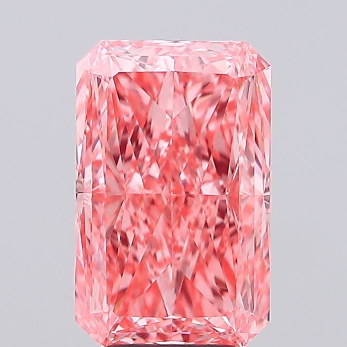 4.31ct Radiant Fancy Vivid Pink VS1 IGI