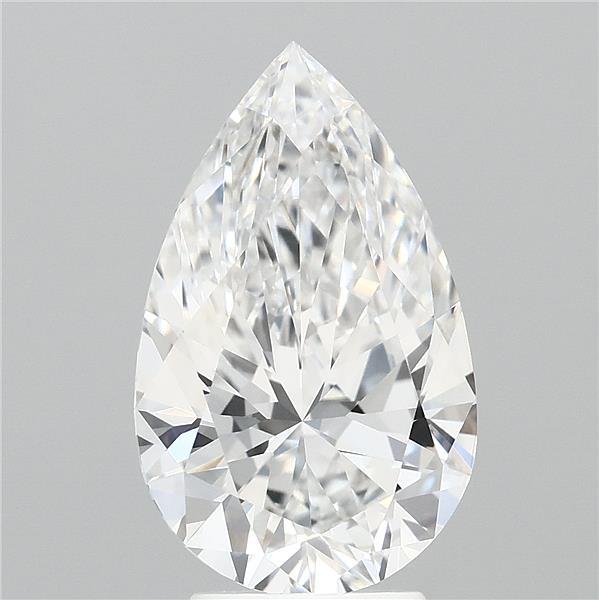 4.03 Carat Pear Cut F VVS1 Diamond - view 1