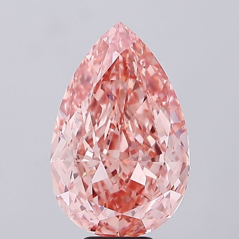 10.6ct Pear Fancy Vivid Pink VS1 IGI