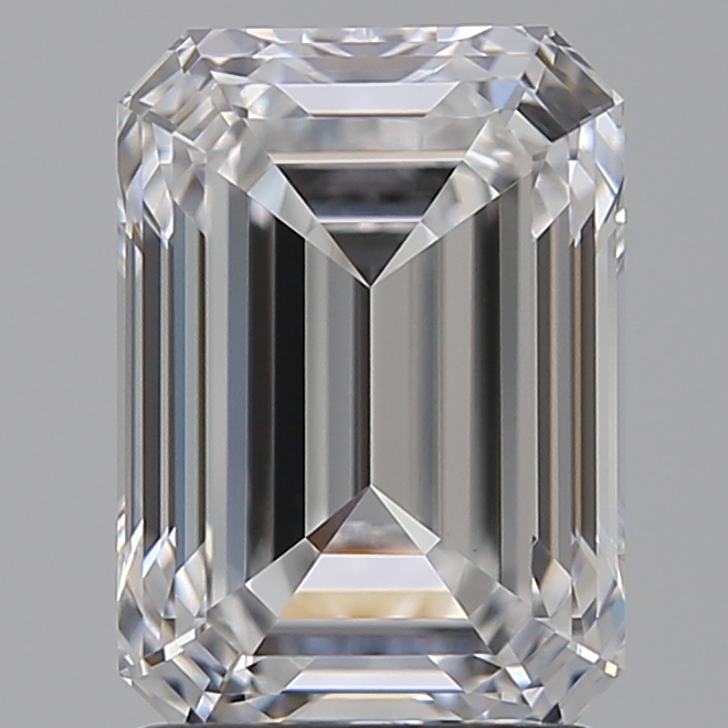 2.07 carat d VVS2 EX Cut IGI emerald diamond