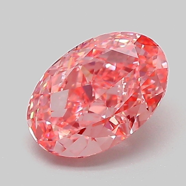 1.08ct Oval Fancy Vivid Pink VVS2 IGI