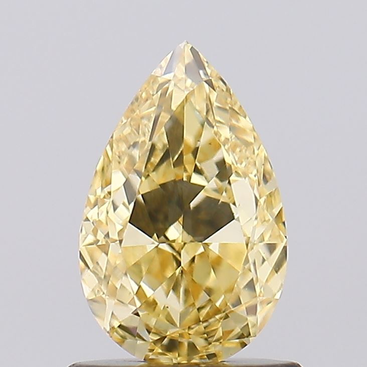 1.01ct Pear Fancy Intense Yellow VS1 IGI