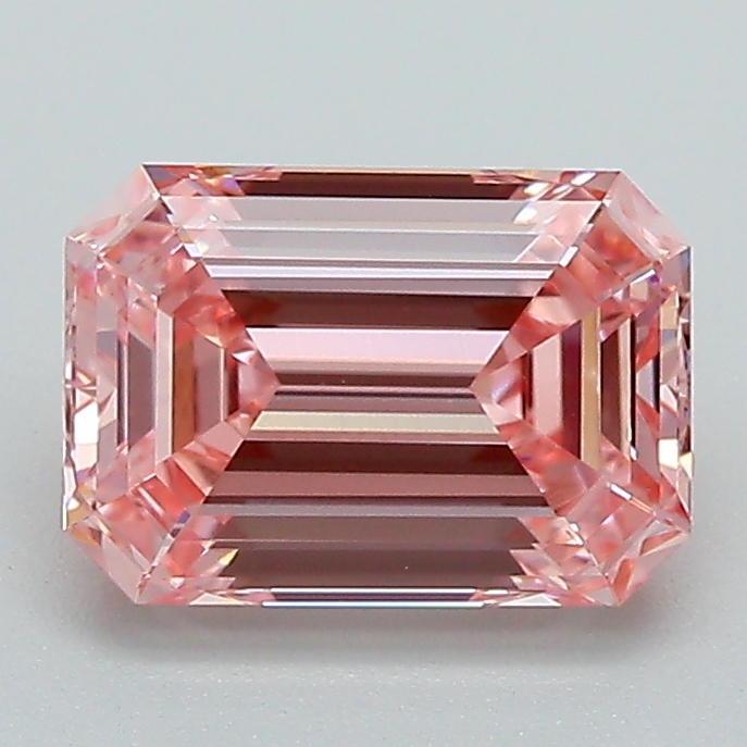 1.62ct Emerald Fancy Intense Pink VS1 IGI