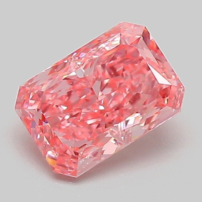 1.08ct Radiant Fancy Vivid Pink VS1 IGI