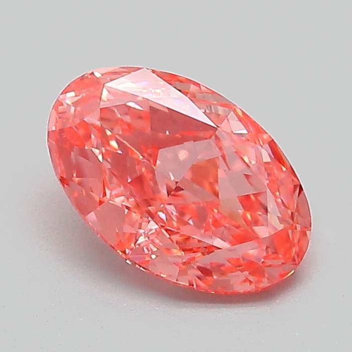 1.03ct Oval Fancy Vivid Pink VS1 IGI