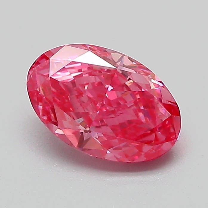 1.01ct Oval Fancy Vivid Pink VVS2 IGI