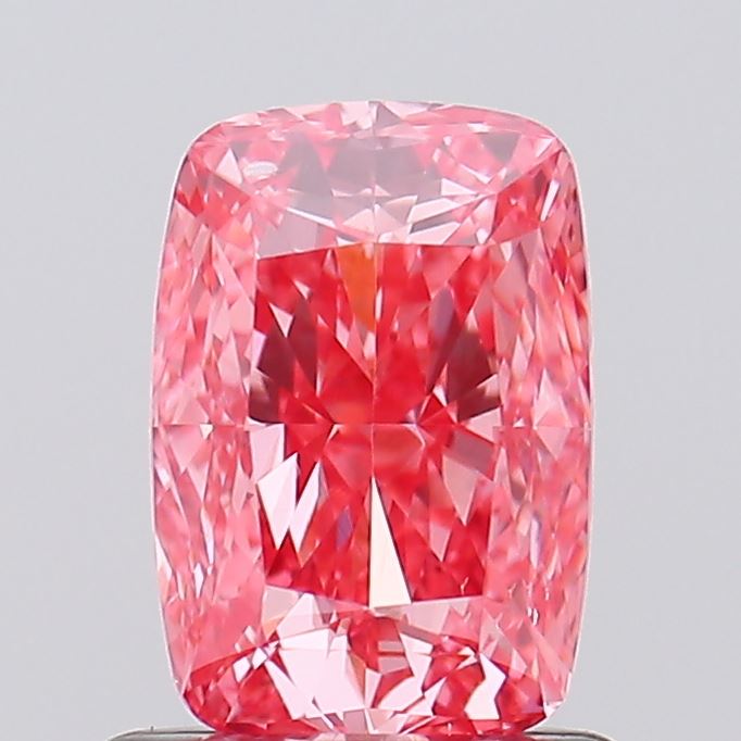 1.02ct Cushion Fancy Vivid Pink VS2 IGI
