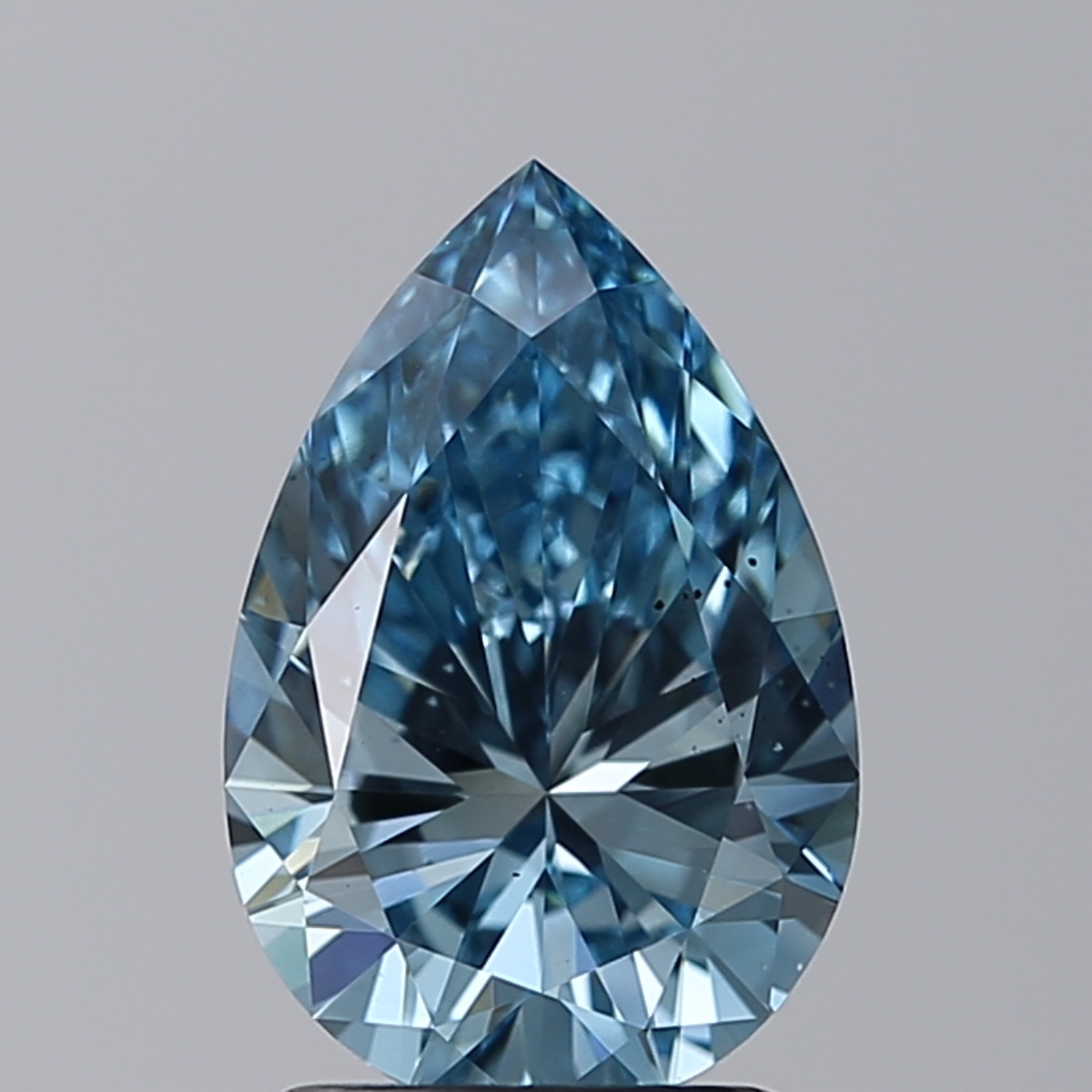 2.01ct Pear Fancy Intense Blue SI1 IGI