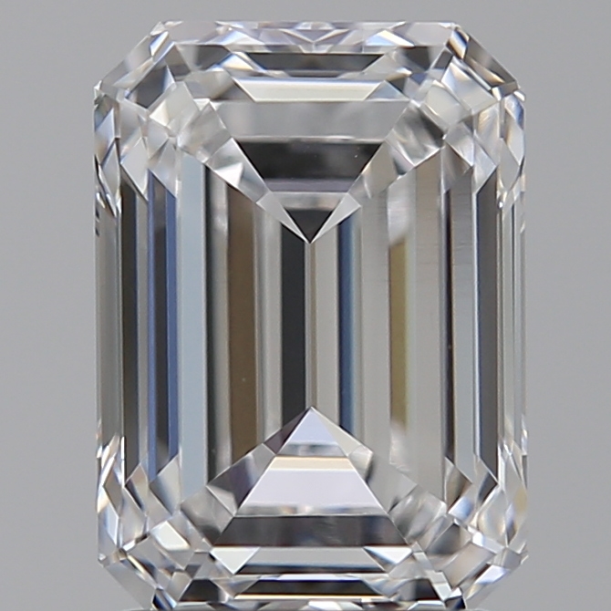 2.07 carat d VVS2 EX Cut IGI emerald diamond