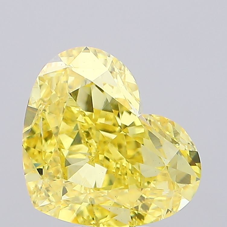 8.51ct Heart Fancy Vivid Yellow VS1 IGI