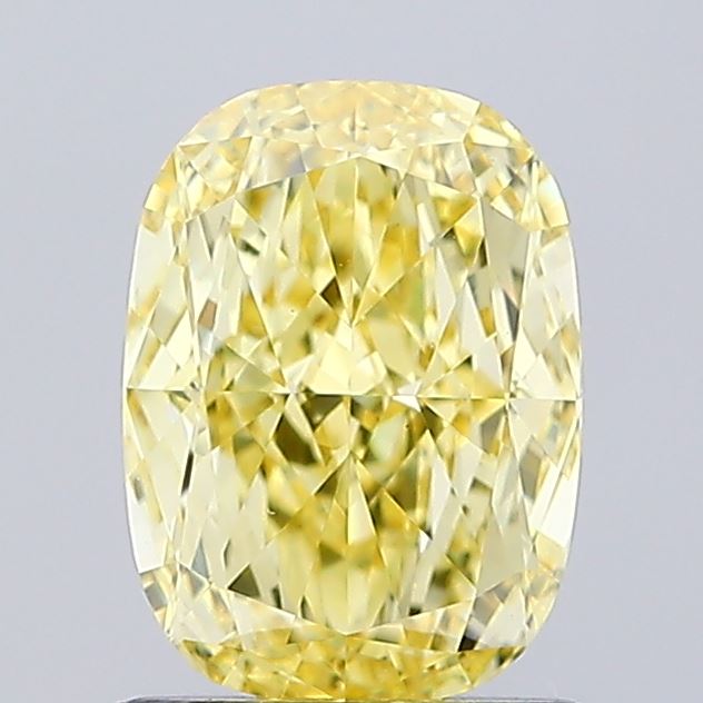 1.14ct Cushion Fancy Intense Yellow VS1 IGI