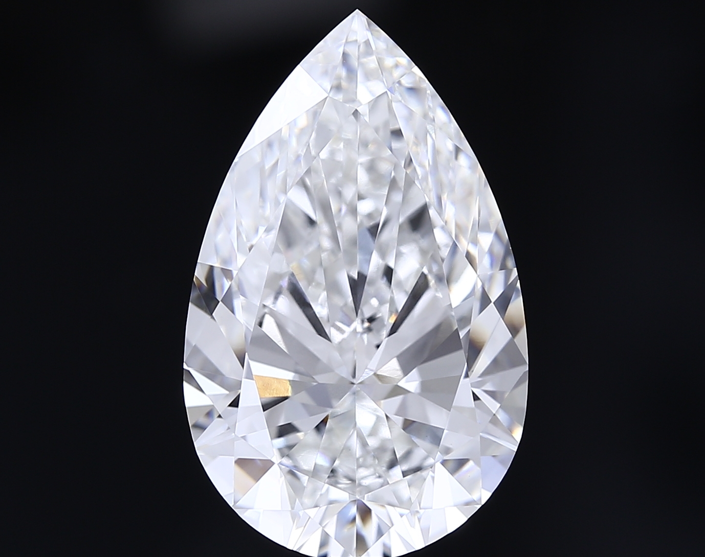 3.99 ct. pear Crowned Cresta double halo ring in 18kt white gold diamond image