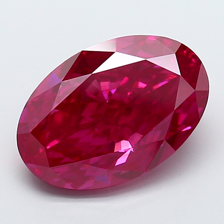4.88ct Oval Fancy Vivid Pink VS2 IGI