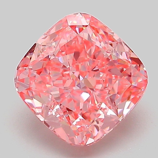 2.01ct Cushion Modified Fancy Vivid Pink VS1 IGI