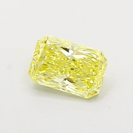 0.86ct Radiant Fancy Intense Yellow VS1 IGI