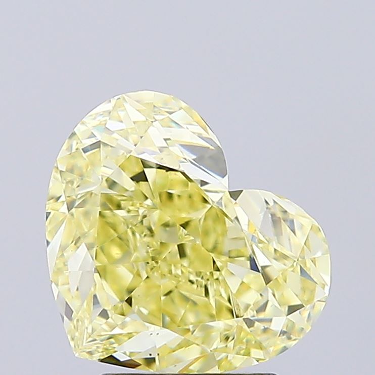 3.02ct Heart Fancy Intense Yellow VS1 IGI