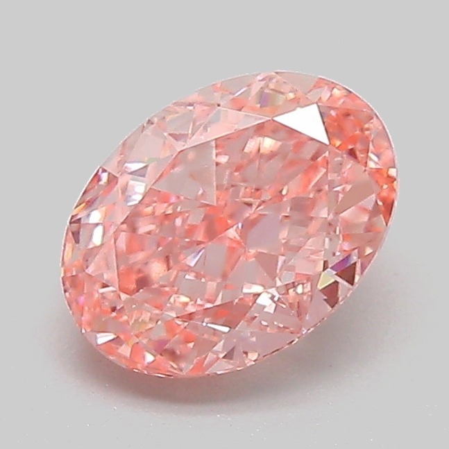 1.18ct Oval Fancy Vivid Pink VVS2 IGI