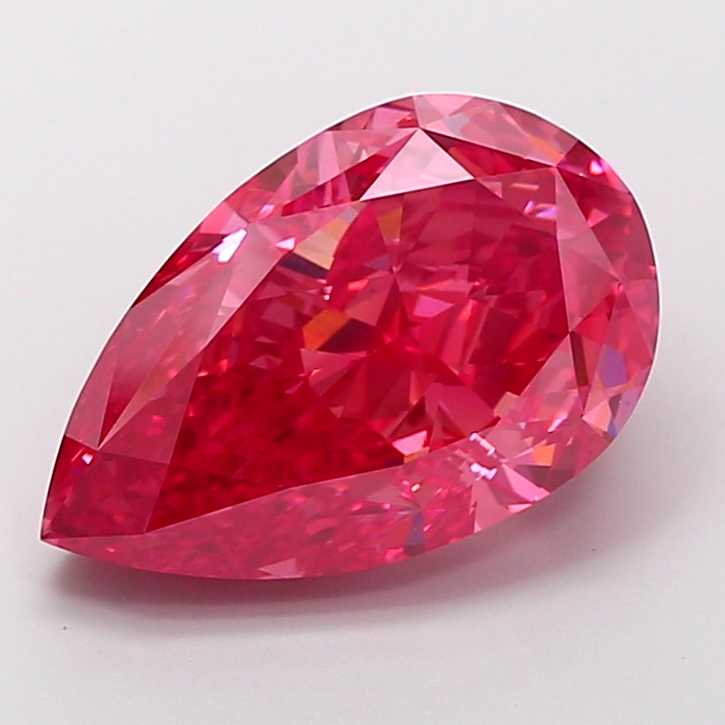 8.04ct Pear Fancy Vivid Red VVS2 IGI