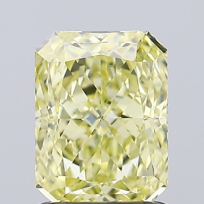 1.43ct Radiant Fancy Yellow VVS2 IGI