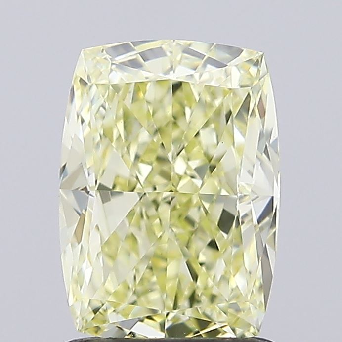 1.56ct Cushion Fancy Light Yellow VVS2 IGI