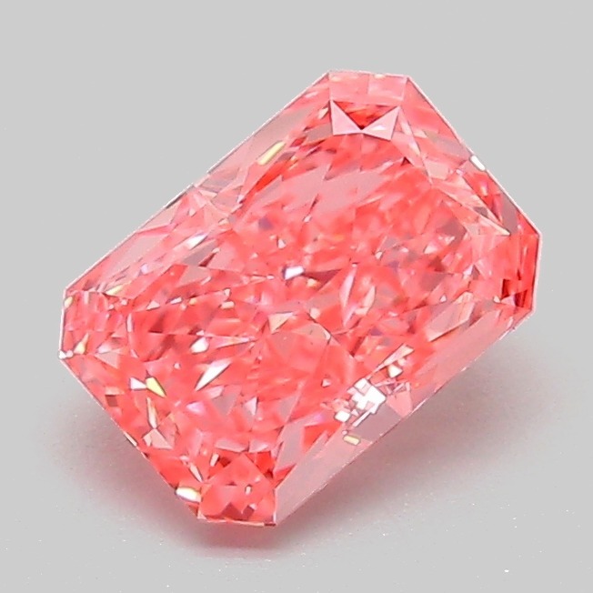 1.09ct Radiant Fancy Vivid Pink VVS2 IGI